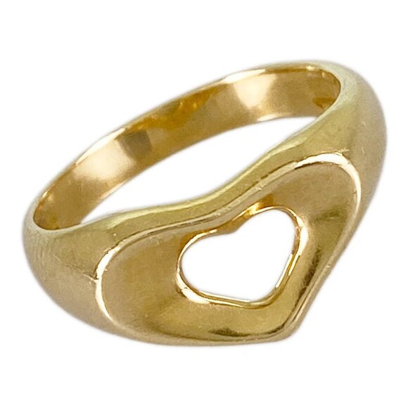 TIFFANY&Co. Open Heart Yellow gold Ring